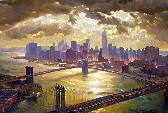 Splendor of Manhattan - 40" x 60" - Oil on Canvas -Available as Multiple Original Limited Edition