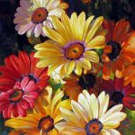 Daisy Garden - 30" x 40" - Acrylic on Canvas Available as Multiple Original