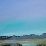 Blue Green Sky - 36" x 36" - Acrylic on Canvas