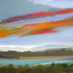 Fiery Turbulence - 36" x 36"- Acrylic on Canvas